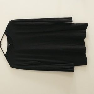 Eileen Fisher tunic length sleeve detail long sleeve top XSmall